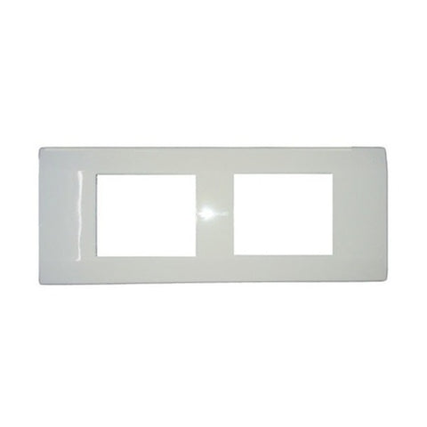 MK Wraparound Plus 6 Module Front Plate White S26006 