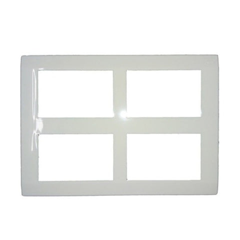 MK Wraparound Plus 16 Module Front Plate White S26016 