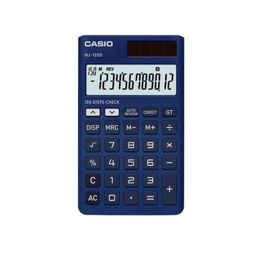 Casio 12 Digits Portable Basic Calculator NJ-120D-BU 
