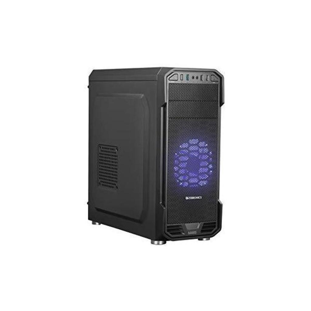Zebronics Gaming Cabinet with USB, LED, HD Audio, ATX,Magnetic Dust Filter and mATX Mars(Black)  