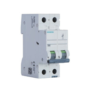 Siemens Betagard 5SL7 D Curve MCB Double Pole 2A-63A (Pack of 6)