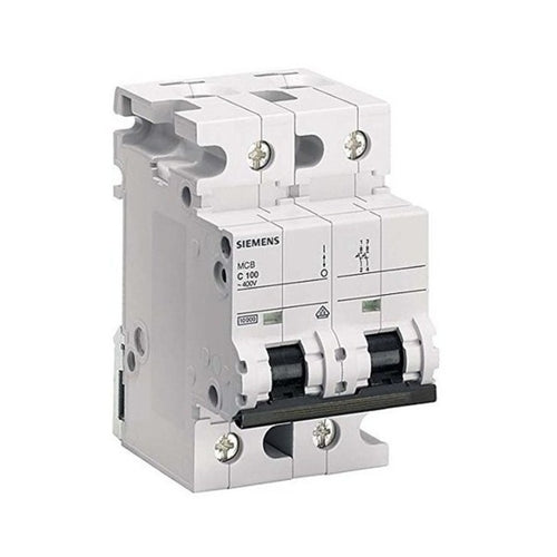 Siemens Betagard 5SP4 D Curve MCB Double Pole 80A-100A (Pack of 6)