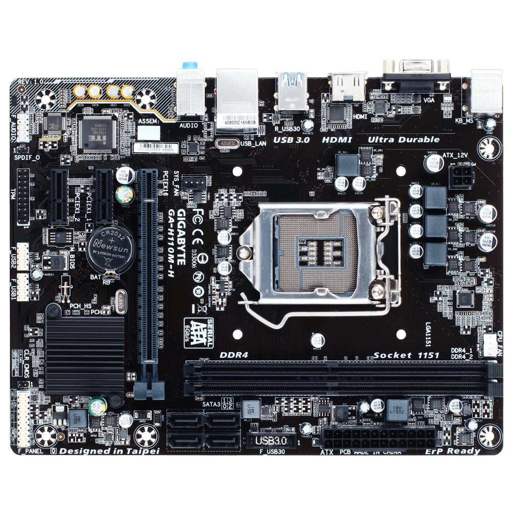 Gigabyte MotherBoard GA-H110M-H 