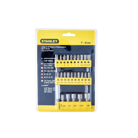 Stanley 29Pcs Screwdriver Insert Bit Set 68-071-23 (Pack of 2) 
