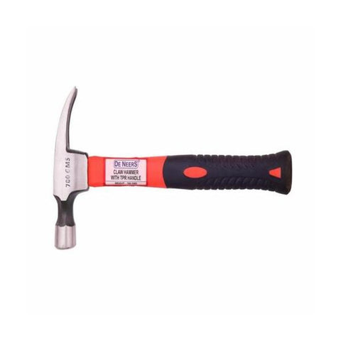 De Neers Claw Hammer With Fiberglass Handle 