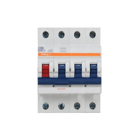 C&S WiNtrip2 D-Curve MCB Three Pole+Neutral 0.5A-63A 