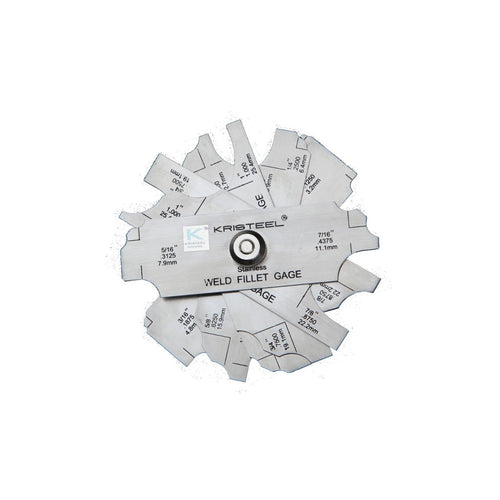 Kristeel Shinwa Leaf Type Fillet Weld Gauge- 7 Leaves LTWFG 
