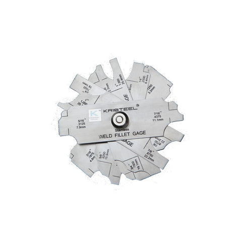 Kristeel Shinwa Leaf Type Fillet Weld Gauge- 7 Leaves LTWFG 