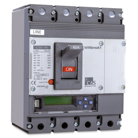 C&S Electric WiNbreak1 MCCB 4Pole 50kA Frame3 CSE3S400ETM4P-400A