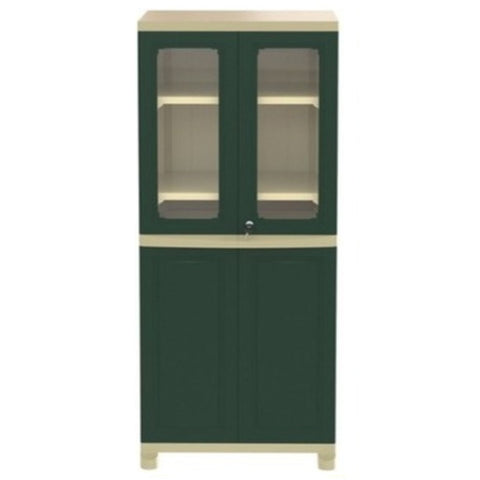 Nilkamal Freedom Big 2 (FB2) Plastic Storage Cabinet (Olive Green & Pasta Green)