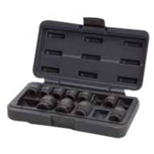 Groz 1/2 Inch Drive Hex Impact Socket Set – 10 Pcs KIT/ISKT/H/1-2/10 