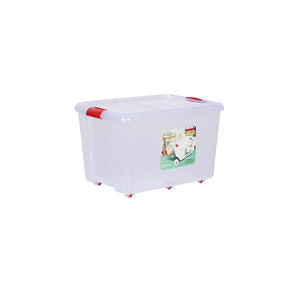 Aristo Plastic Multipurpose Storage Container Box 70Litre Clear 