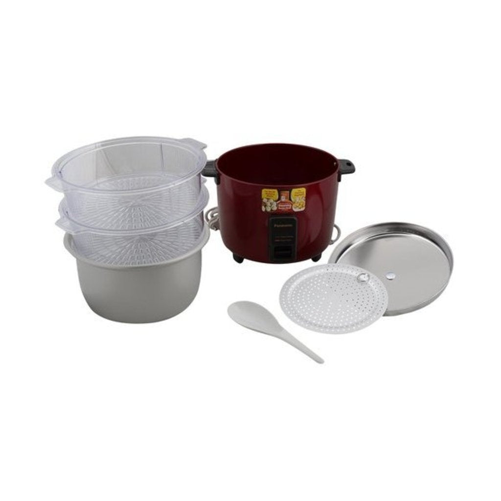 Panasonic Keep-Warm Automatic Cooker with Double Steaming Basket SR-WA22H (SS)