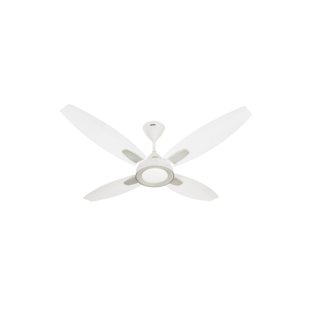 Usha Bloom Lily Ceiling Fan Sparkle White & Silver 1300mm 