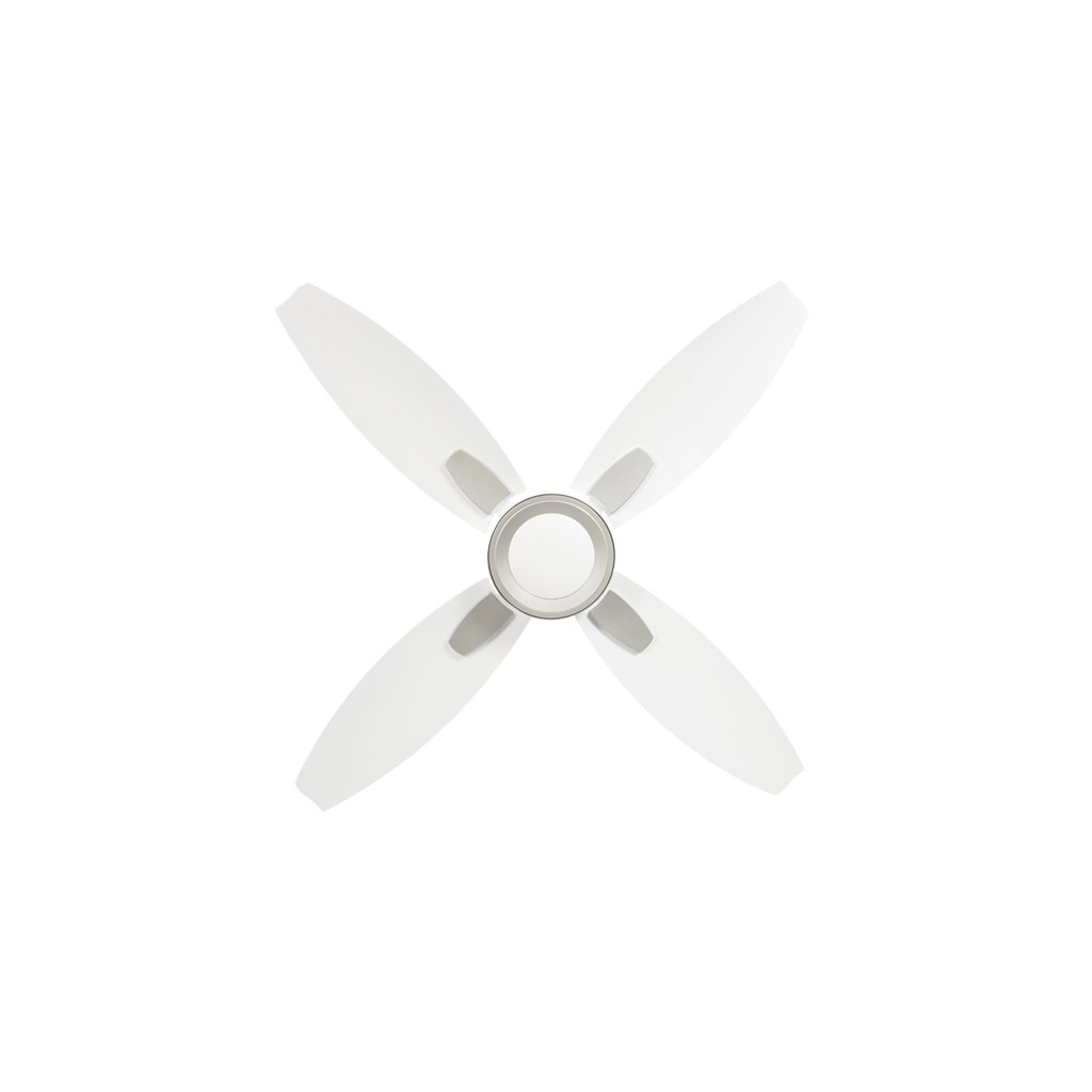 Usha Bloom Lily Ceiling Fan Sparkle White & Silver 1300mm