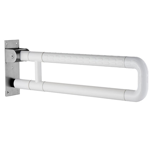 Dolphy 304 SS Tube Coated With Nylon Foldable WC Handicap Grab Bar DHGB0002