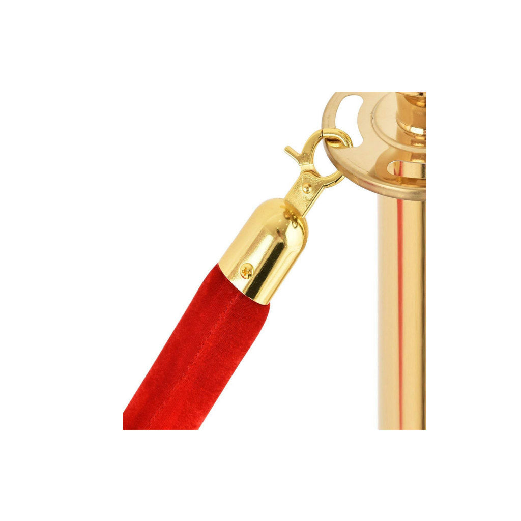 Dolphy Golden hook Velvet Rope For Queue Manager 1.5 mtr  DQMG0006