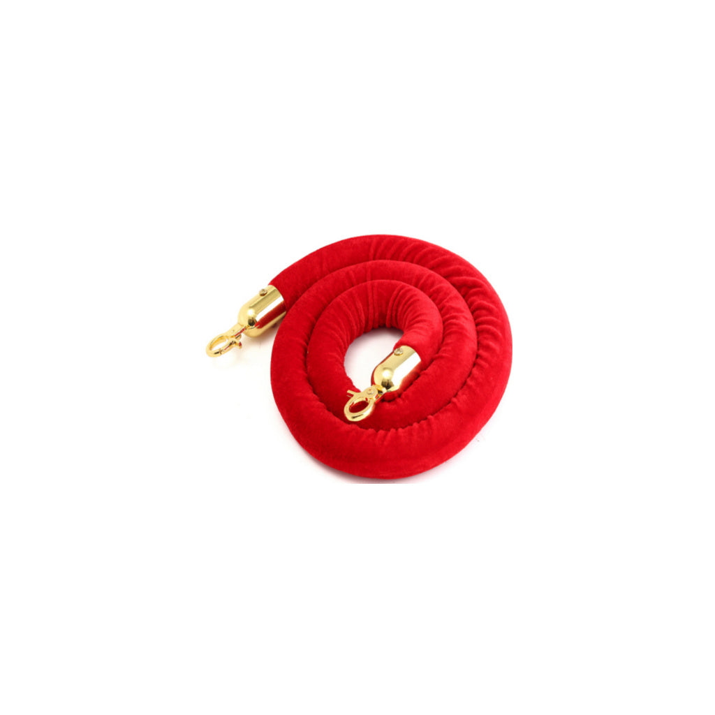 Dolphy Golden hook Velvet Rope For Queue Manager 1.5 mtr  DQMG0006 