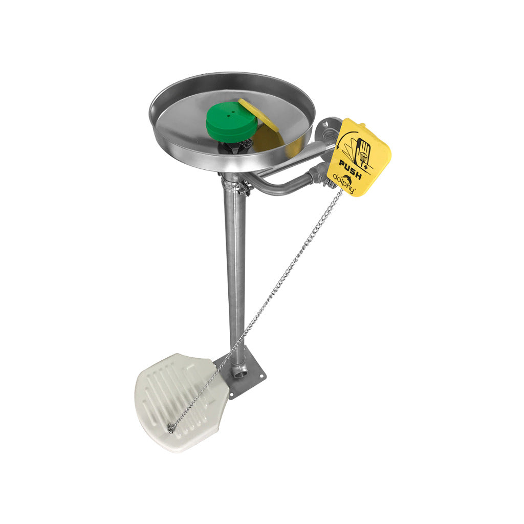 Dolphy Stainless Steel Eyewash Station Floor Mounting DEWS0003