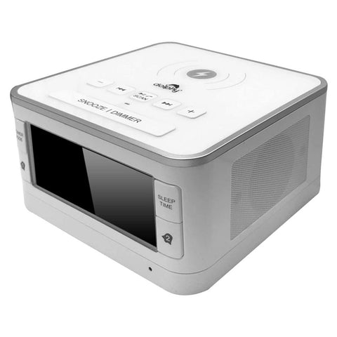Dolphy Dock Station Dual Alarm Clock,FM Radio,LED Display with Wireless Bluetooth Player DDSN0003 