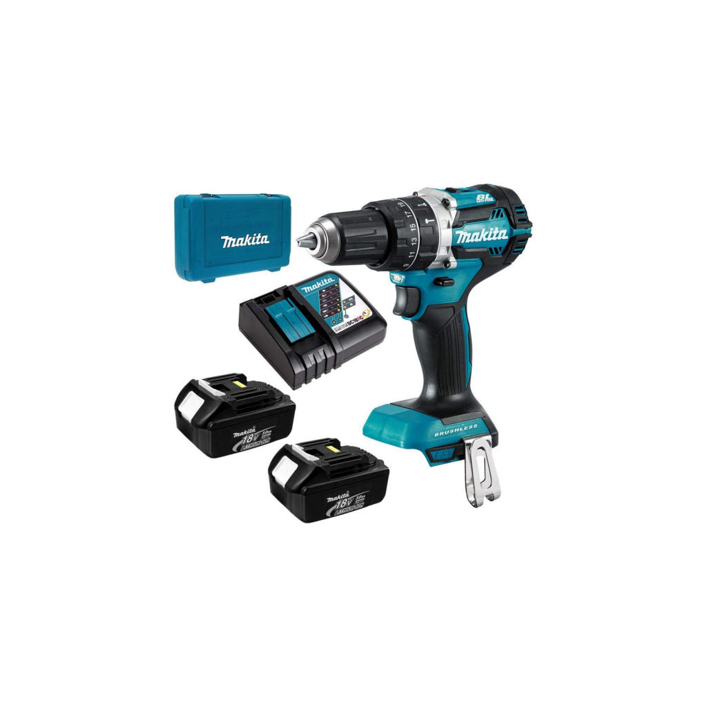 Makita 18V LXT Li-Ion Cordless 13mm(1/2”) Hammer Drills DHP484RFE