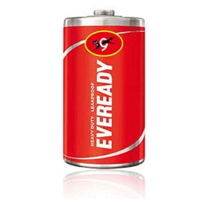 Eveready D Size Zinc Carbon Heavy Duty Leakproof Battery Red 1050 