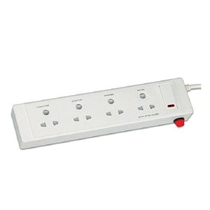 Anchor Spike Guard 4 Shutter Socket with Single Switch 6A 20518 