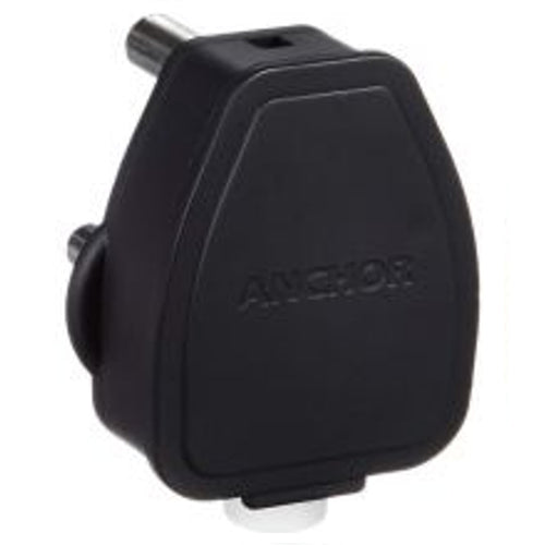 Anchor ISI Marked 3Pin Plug Top Matte Black 