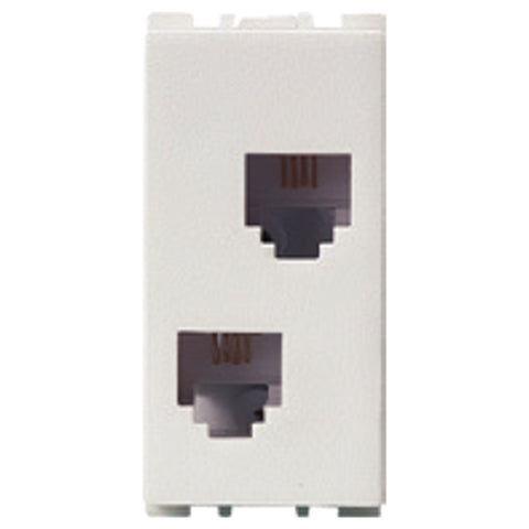 Anchor Vision 1Module Double RJ-11 Telephone Socket WIM 2264 