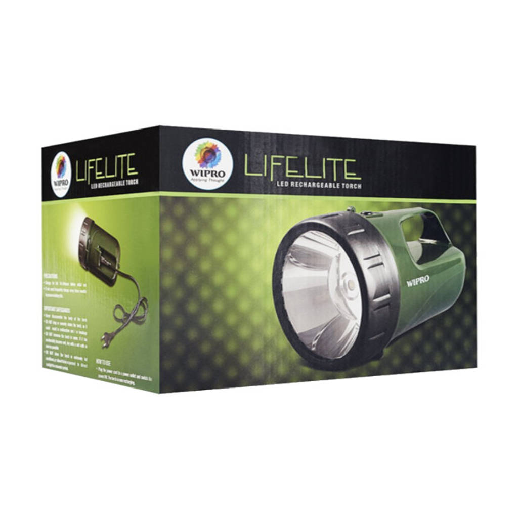 Wipro Lifelite Rechargeable LED Torch 3W CL0004