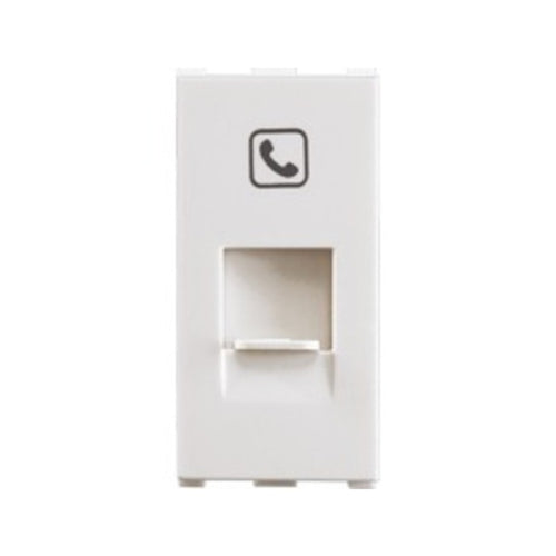 Anchor Europa 1Module RJ-11 Single Telephone Jack With Shutter WIPM2164 