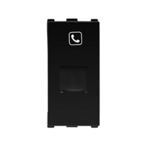 Anchor Europa 1Module RJ-11 Single Telephone Jack With Shutter  WIPM2164B 