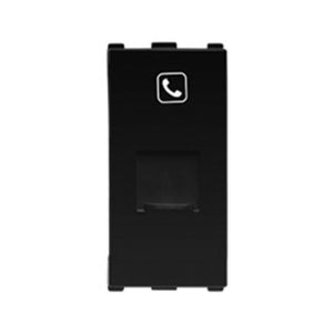 Anchor Europa 1Module RJ-11 Single Telephone Jack With Shutter  WIPM2164B 