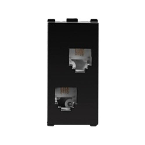 Anchor Europa 1Module RJ-11 Double Telephone Jack Without Shutter  WIPM2264B 