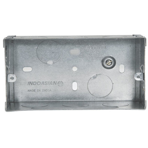 Indoasian Glint 4Module Metal Flush Box 800174 
