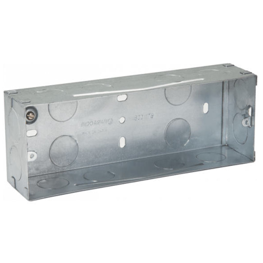 Indoasian Glint 6Module Metal Flush Box 800176
