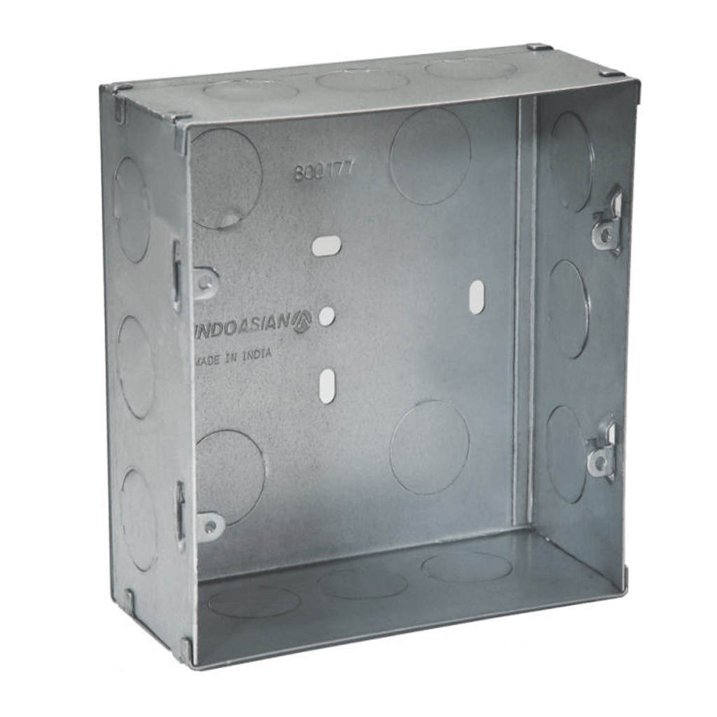 Indoasian Glint 8Module Metal Flush Box(Vertical) 800177