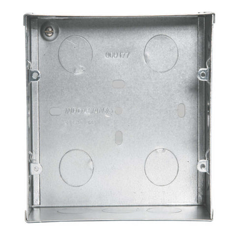 Indoasian Glint 8Module Metal Flush Box(Vertical) 800177 