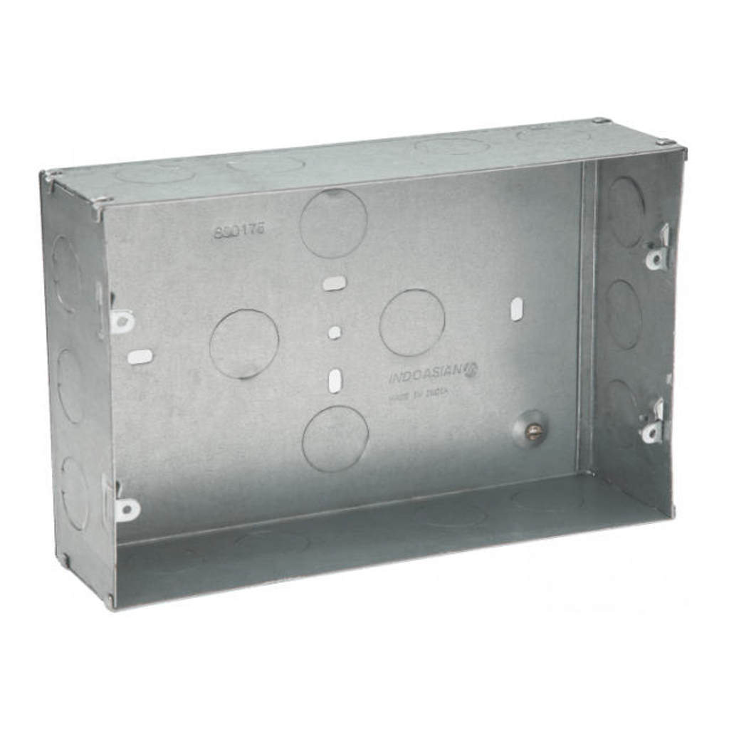 Indoasian Glint 12Module Metal Flush Box 800175