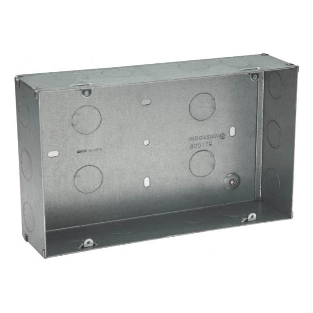 Indoasian Glint 16Module Metal Flush Box 800179