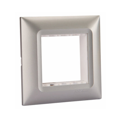 Indoasian Elvira Modular Plate with Support Frame Inox Silver  