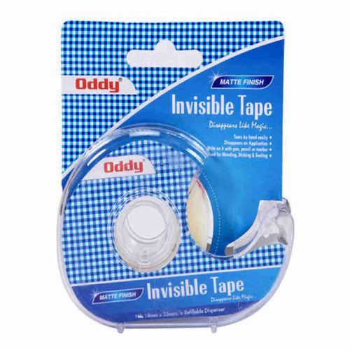 Oddy Invisible Adhesive Tape With Dispenser 18mmx33mtrs ITD-1833 