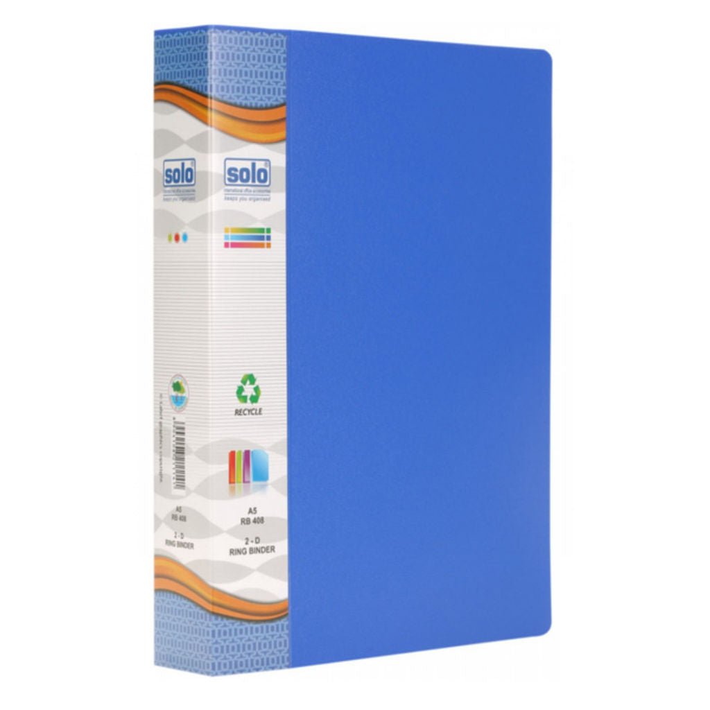 Solo Ring Binder-2-D Ring A5 RB 408