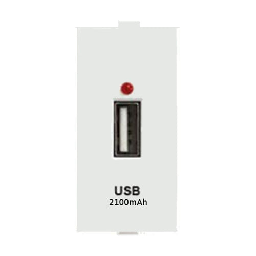 Anchor Roma Plus 1Module USB Charger 2100mA 289109 