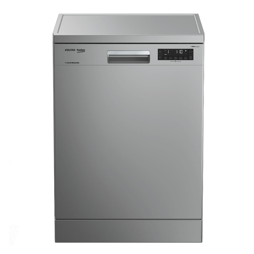 Voltas Beko 14 Place Setting Full Size Dishwasher Silver DF14S2