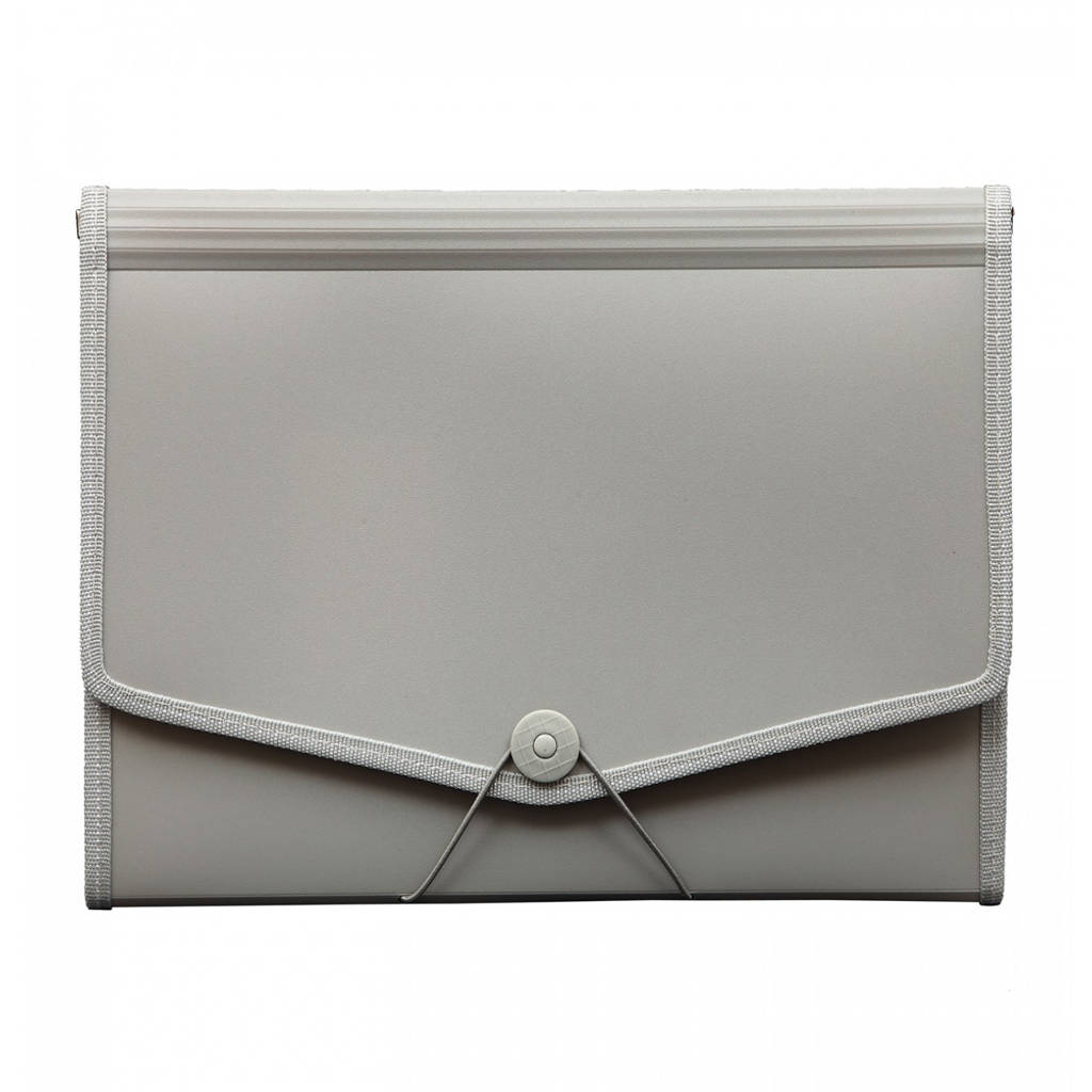Solo Expanding File With Elastic 12 Section Grey A4 EX 801 