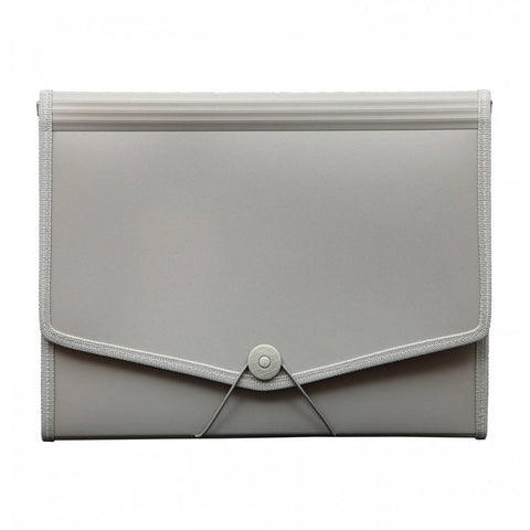 Solo Expanding File With Elastic 12 Section Grey A4 EX 801 