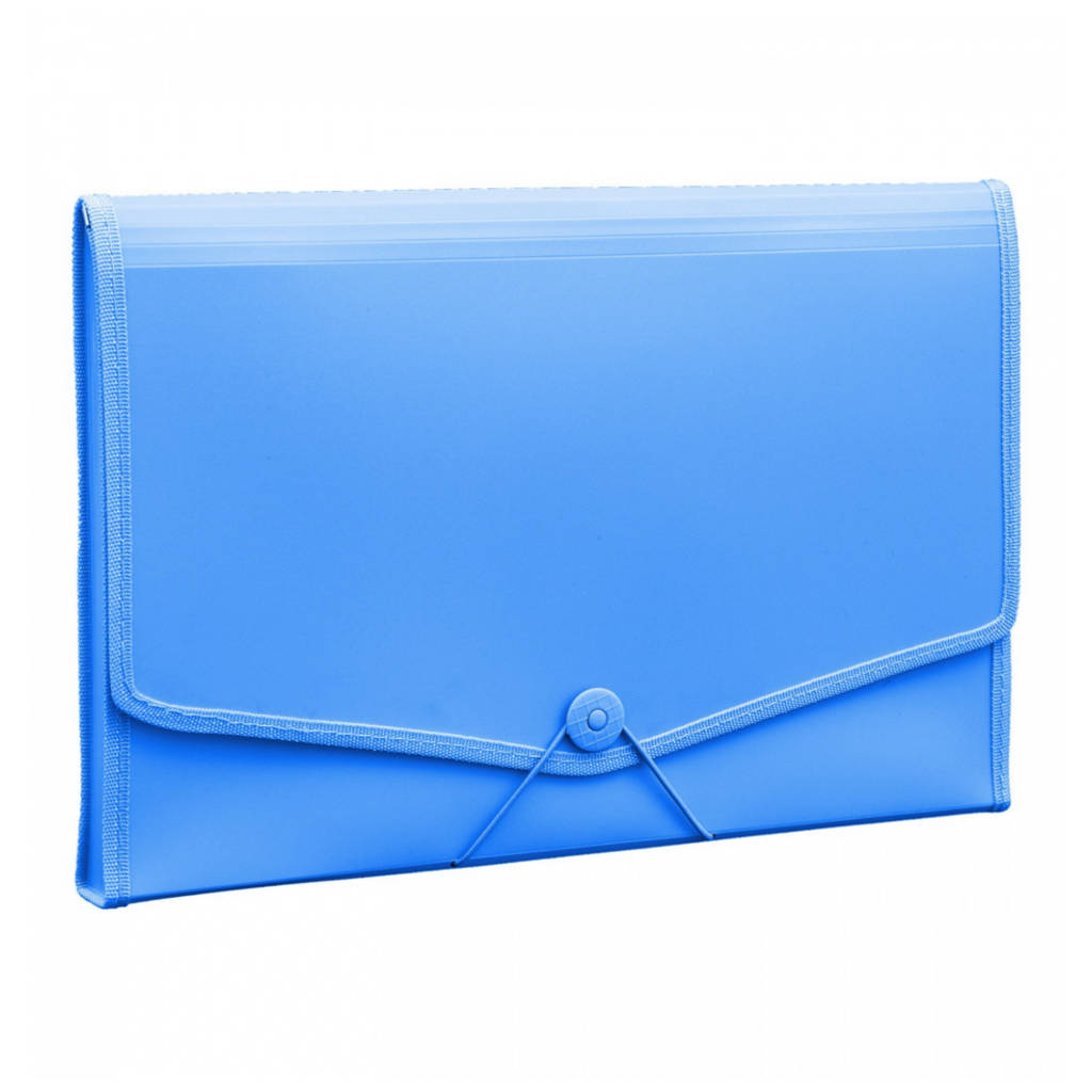 Solo Expanding File With Elastic Closure 12 Section Blue F/C Size EX 901 