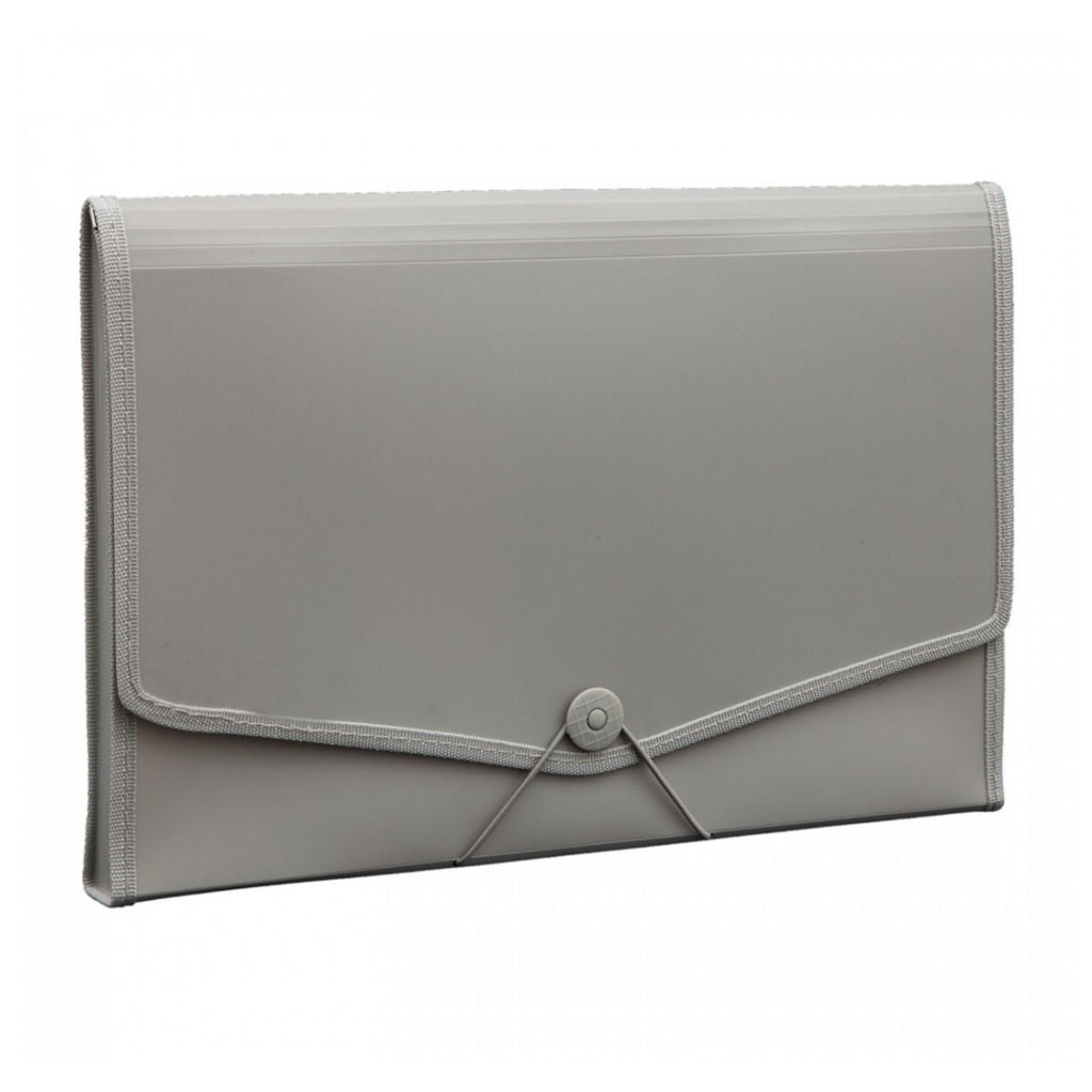 Solo Expanding File With Elastic Closure 12 Section Grey F/C Size EX 901 