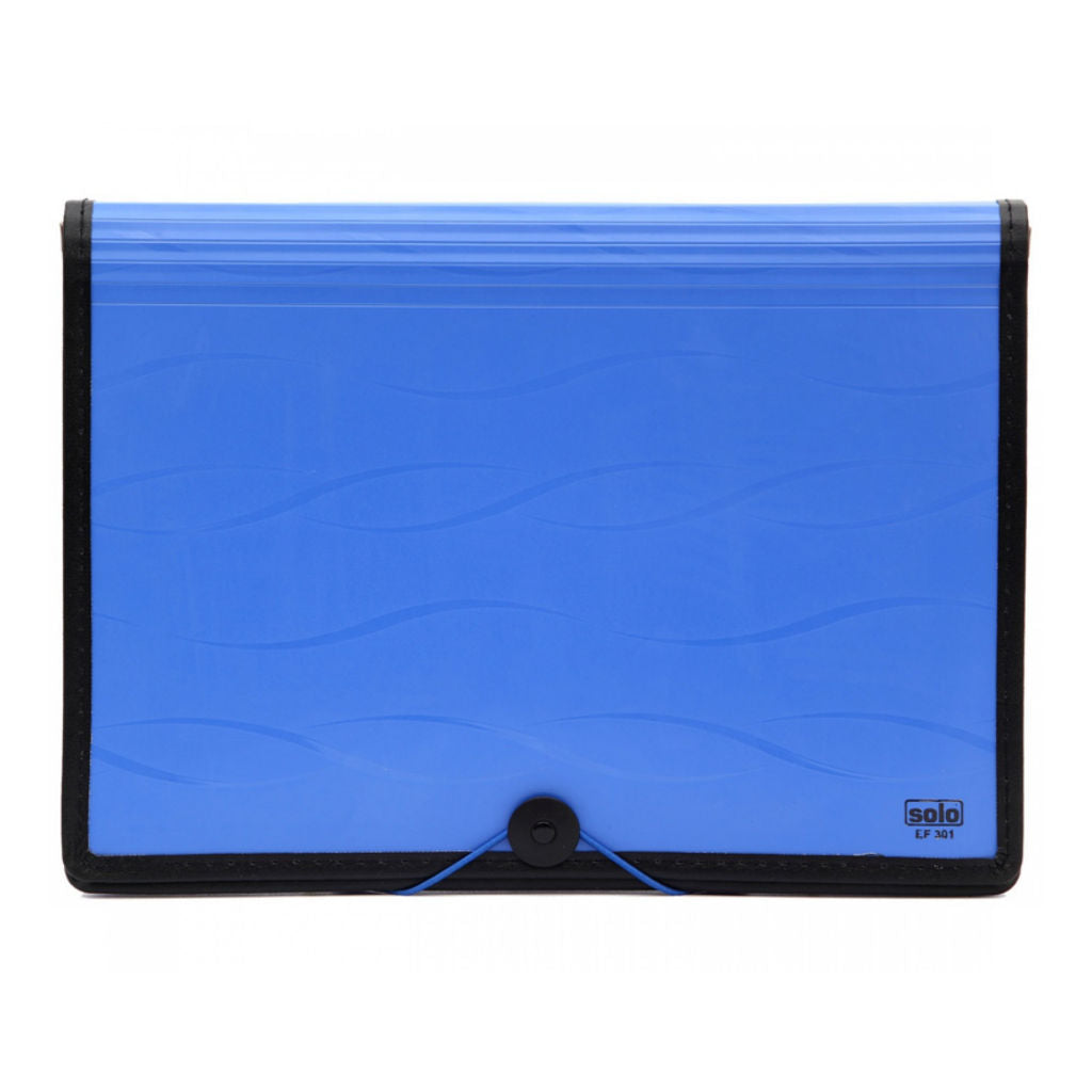 Solo Document Manager With Partition 6 Section Blue A4 EF 301 